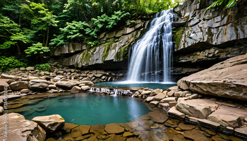 Tranquil Waterfall Oasis photo