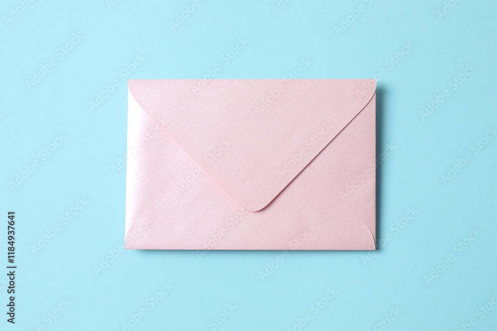Paper envelope on color background Paper envelope on color background