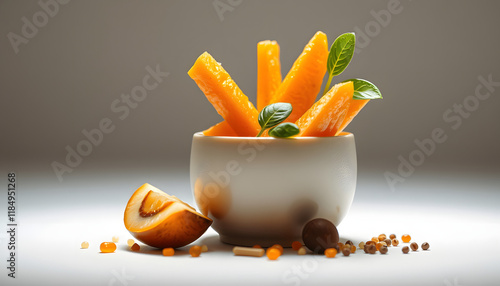 Healthy food concept isolated with white highlights, png photo