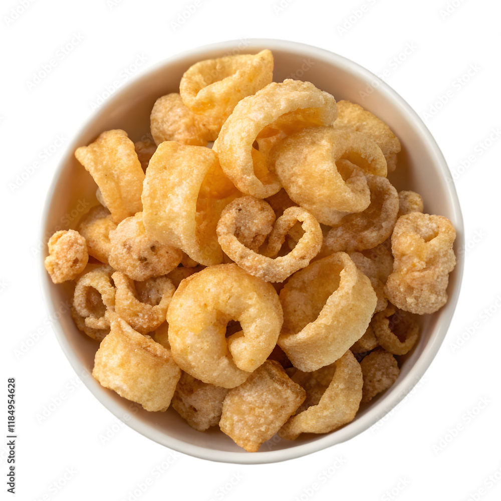 bowl of pork rinds on transparent background bowl of pork rinds on transparent background