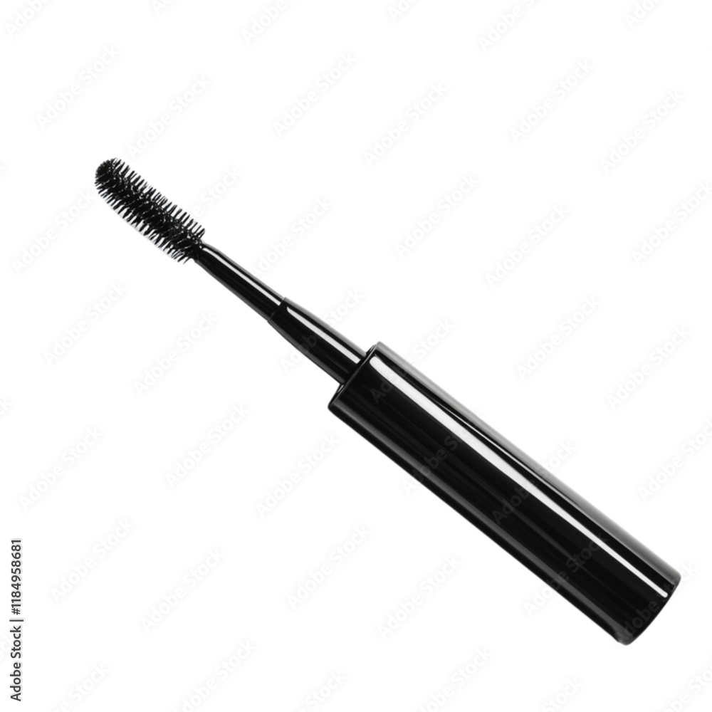 Mascara Wand on White Background PNG for Makeup and Cosmetic Product Designs Mascara Wand on White Background PNG for Makeup and Cosmetic Product Designs