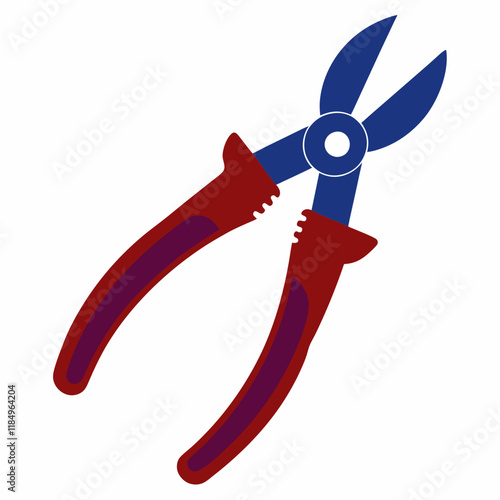 Black Silhouette Pruning Shears Vector