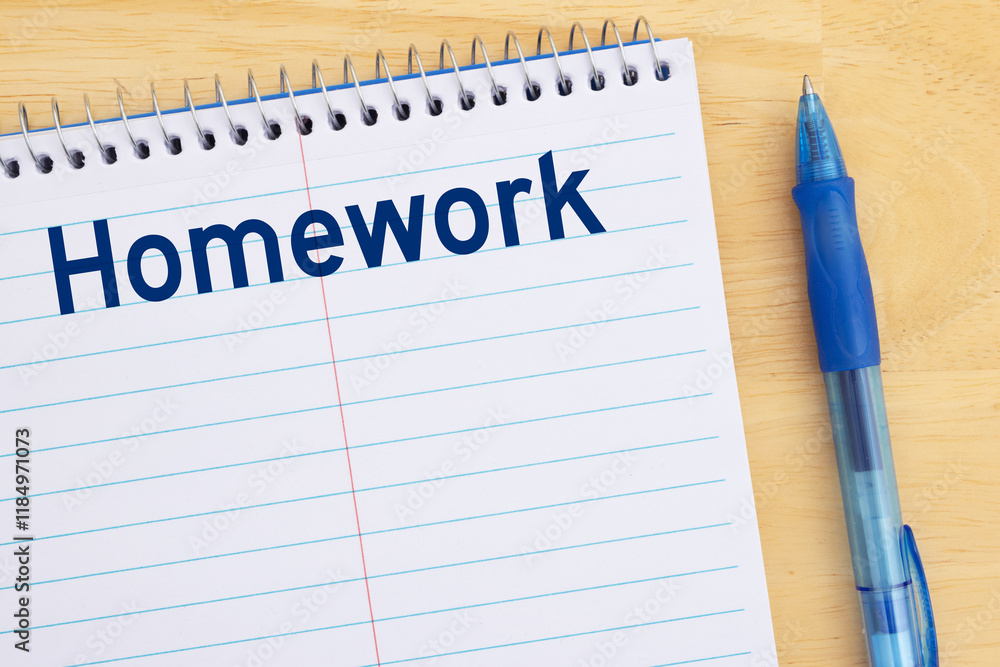 Homework Message in a Notebook Homework Message in a Notebook