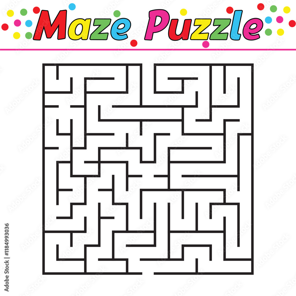 Kids riddle maze puzzle labyrinth vector illustration Kids riddle maze puzzle labyrinth vector illustration