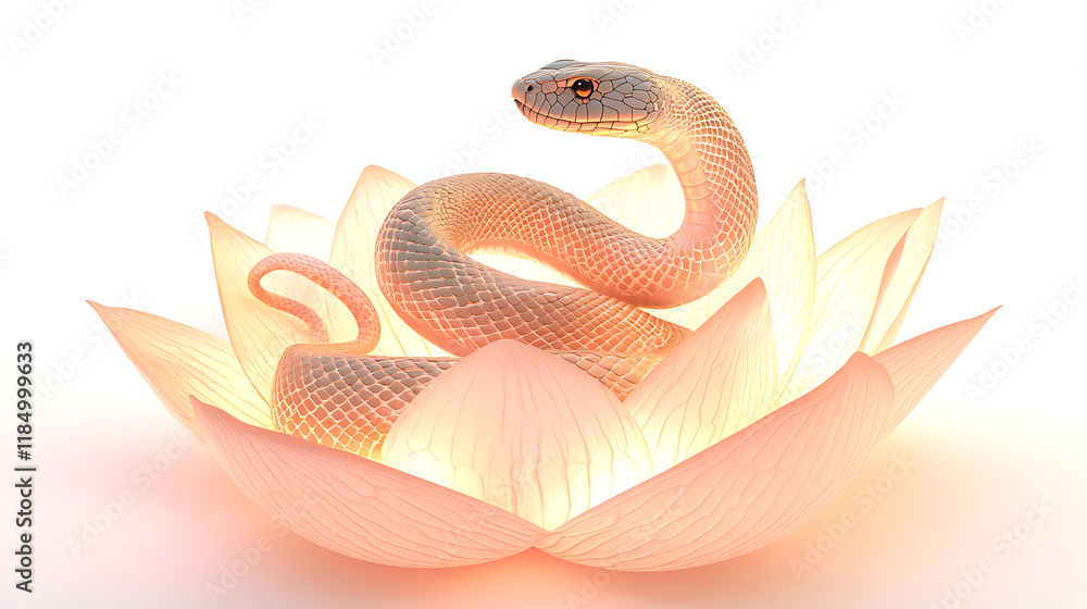 Fototapeta premium Chinese Snake Year Decorations Ornaments