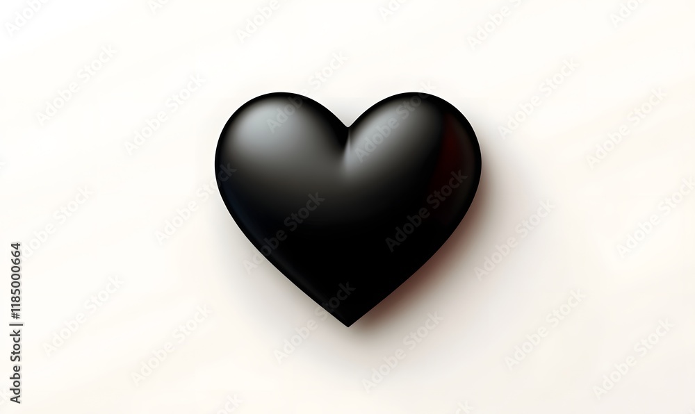 Single black heart on white background. (1) Single black heart on white background. (1)