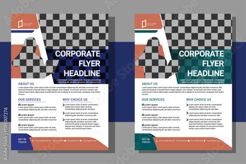 Modern and minimalist corporate business flyer