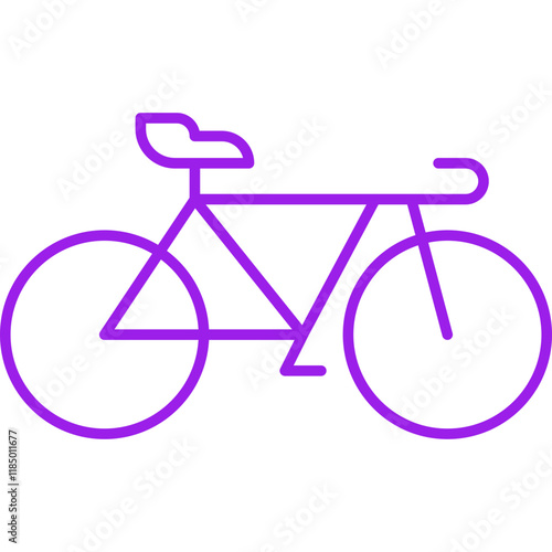 Bicycle icon single vector illustration