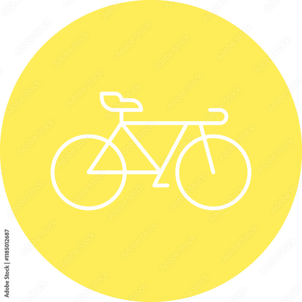 Bicycle icon single vector illustration Bicycle icon single vector illustration