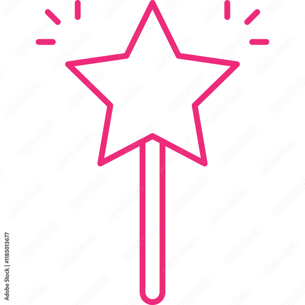 Magic icon single vector illustration Magic icon single vector illustration
