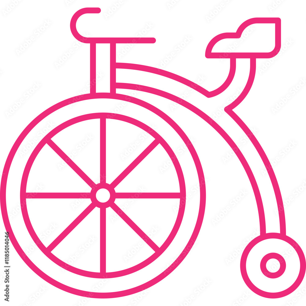 Circus Cycle icon single vector illustration Circus Cycle icon single vector illustration