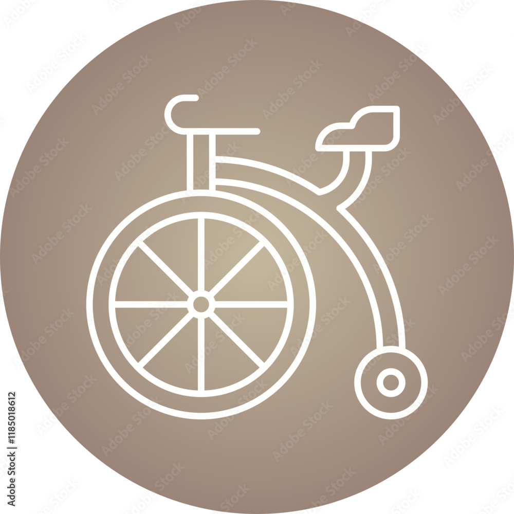Circus Cycle icon single vector illustration Circus Cycle icon single vector illustration
