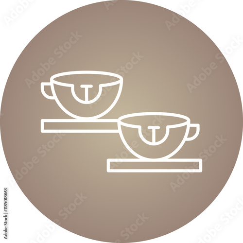 Cups Swing icon single vector illustration