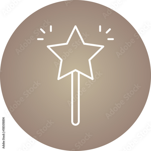 Magic icon single vector illustration