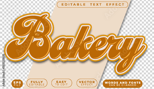 Bakery Breakfast Pastry Bagel Food Fully Editable Vector Text File