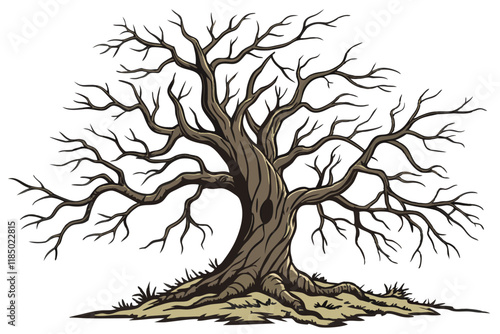 Wallpaper Mural tree silhouette vector Torontodigital.ca