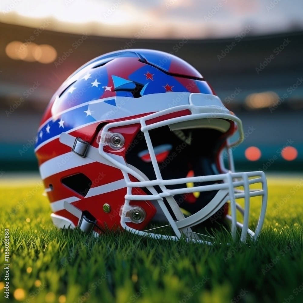 Fototapeta premium american football helmet