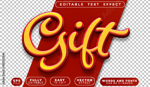 Gift Fully Editable Vector Text File