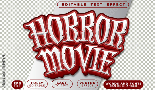 Horror Ghost Spooky Fully Editable Vector Text File