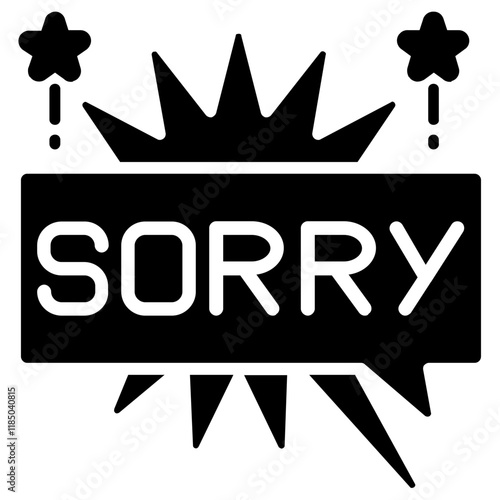 Sorry Sticker Icon