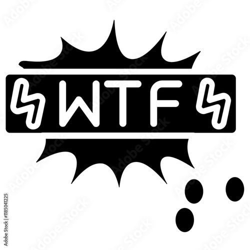 Disgust bubble Sticker Icon