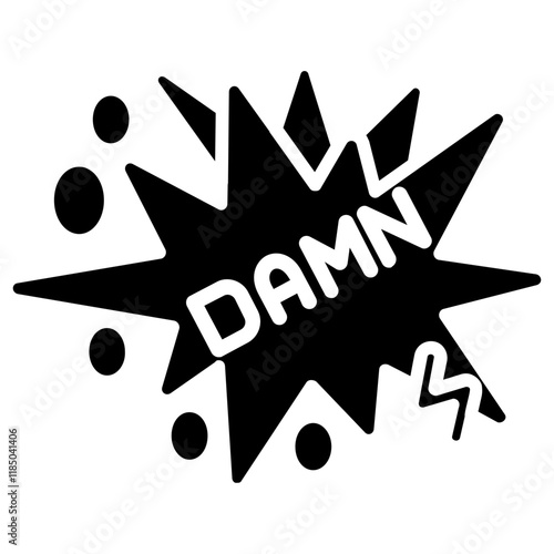 Damn Sticker Icon