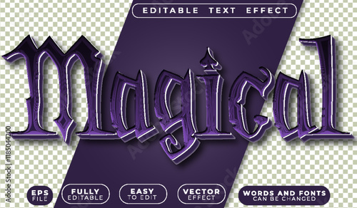 Magical Fantasy Mystical Fully Editable Vector Text File