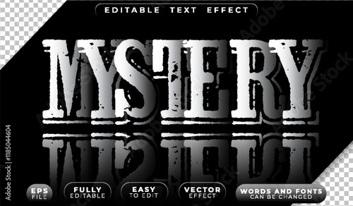 Mystery Enigma Detective Dark Fully Editable Vector Text File