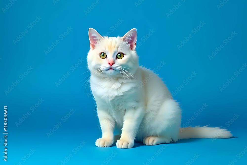 Fototapeta premium cat on a white background