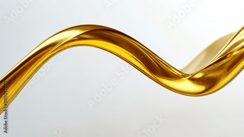 Golden Liquid Flow: Abstract Art Photography