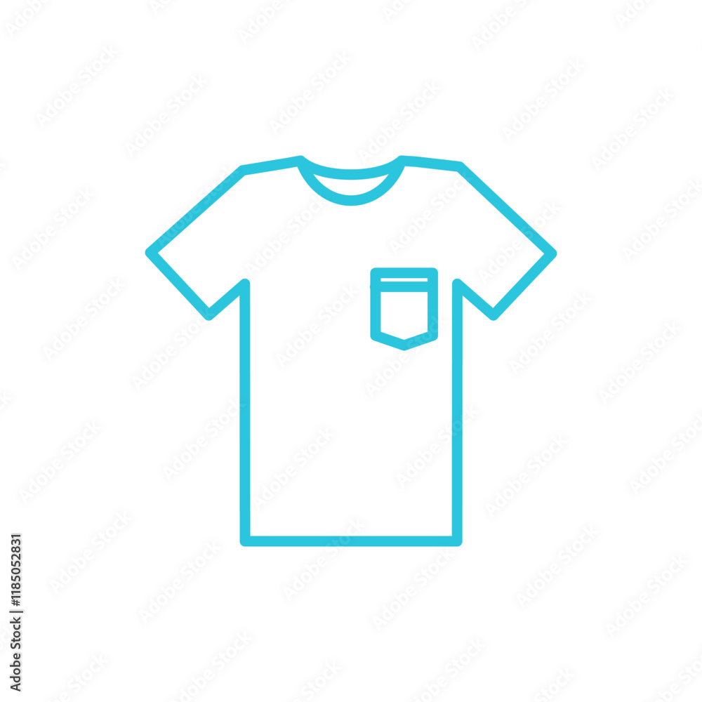 Simple Men T-Shirt icon. Isolated on white background. Blue icon set. Simple Men T-Shirt icon. Isolated on white background. Blue icon set.