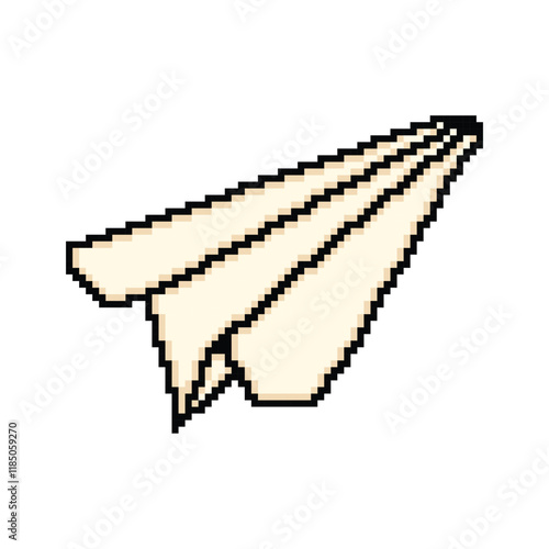 paper plane pixel art design