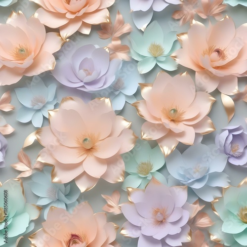 seamless pattern with flowers