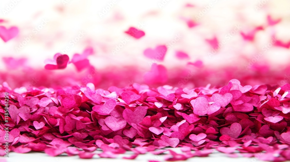 Obraz premium A joyful Valentine's Day design: 3D rendered pink heart on a pink background