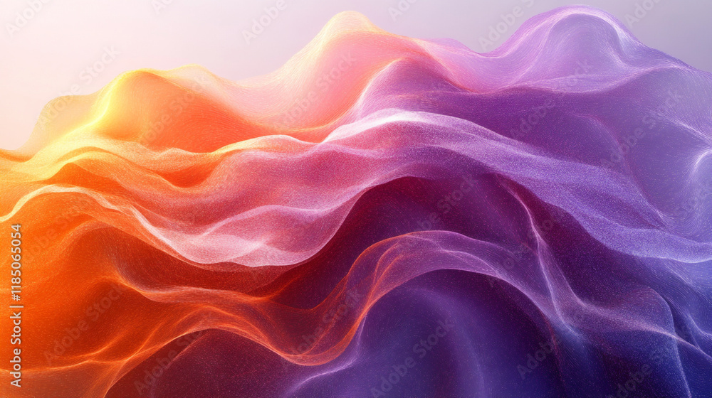 Obraz premium Gradient Texture With Smooth Wave Patterns Creates a Minimalist Background for Wallpapers and User Interfaces