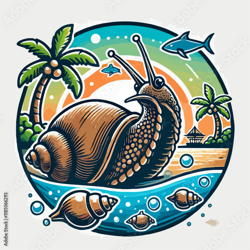 snail vector illustration