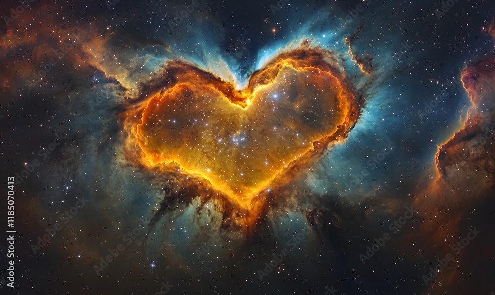 Vivid Close-Up of the Heart Nebula’s Center, Capturing the Cosmic Beauty Vivid Close-Up of the Heart Nebula’s Center, Capturing the Cosmic Beauty