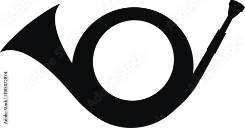 vector image of post horn icon on white background suitable for web design logo illustrations and business concepts