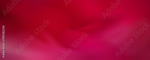 Red Background Valentine´s Day  - Abstract  Banner,  Texture Gradient  - Rose Flower Backdrop - Smooth Silk Red Pink Color Panorama, Organic texture banner header cover backdrop design - Love concept
