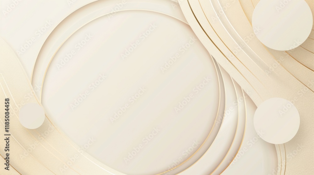 Abstract white background with gold wavy curve Abstract white background with gold wavy curve