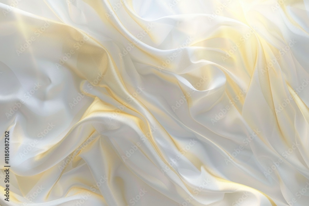 Abstract white background with gold wavy curve Abstract white background with gold wavy curve