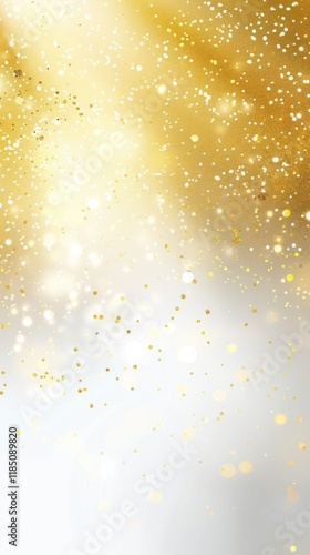 Abstract white background with gold wavy curve