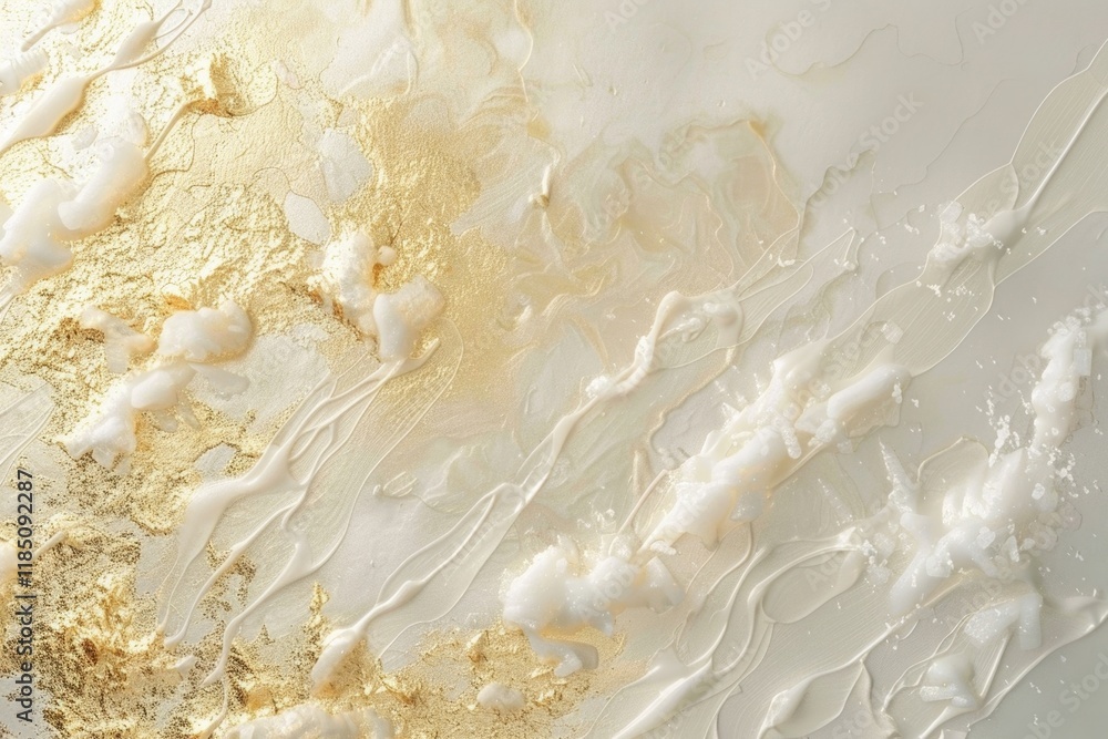 Abstract white background with gold wavy curve Abstract white background with gold wavy curve