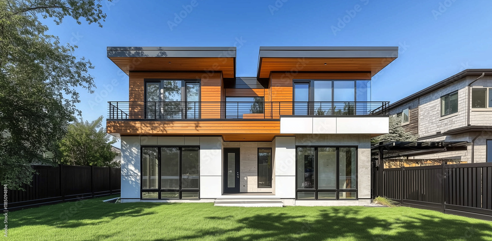 Fototapeta premium backyard of a house