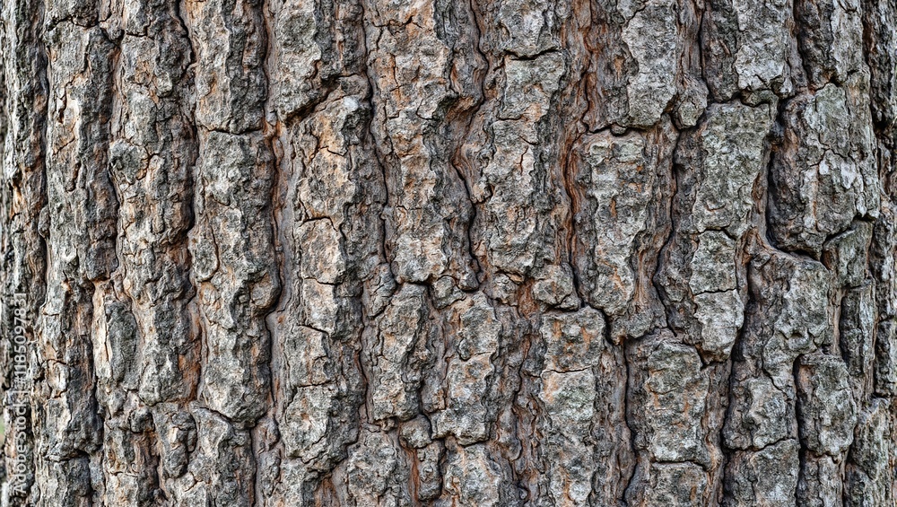 Bark texture of tree trunk with intricate patterns in rich brown and gray tones Bark texture of tree trunk with intricate patterns in rich brown and gray tones
