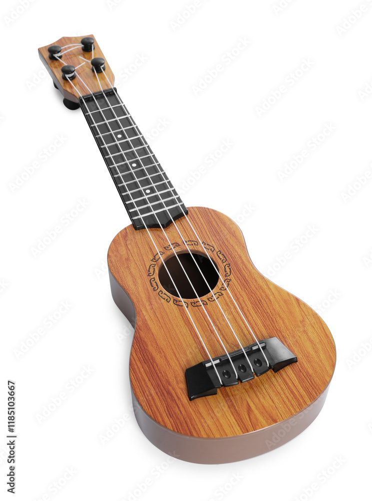 Obraz premium One ukulele isolated on white. String musical instrument