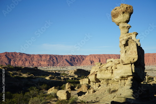 Rock formation in a canyon photo