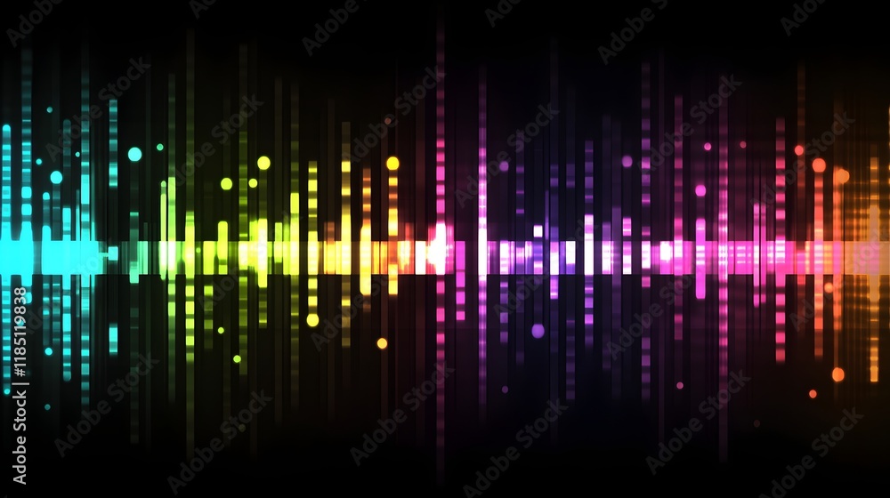 Abstract Colorful Light Streaks And Glowing Dots Background Abstract Colorful Light Streaks And Glowing Dots Background