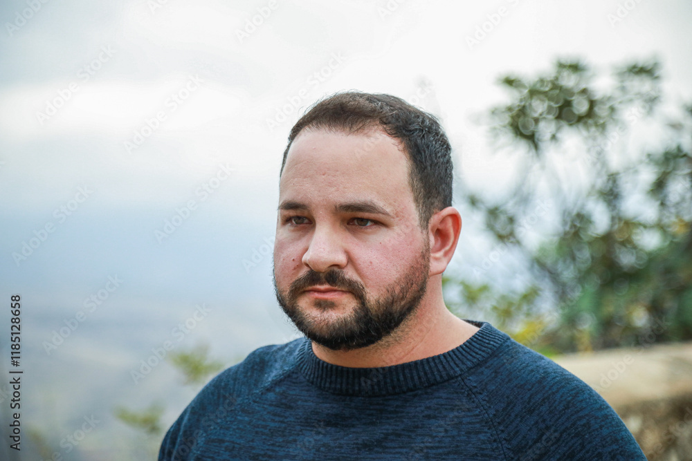 Sad And Stressed Man Going Outdoor Sad And Stressed Man Going Outdoor
