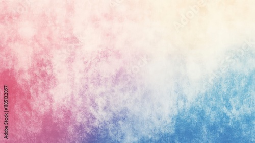 Empty gray, red and blue wall room interiors. Concrete backdrop and floor cement. Wall pastel color background